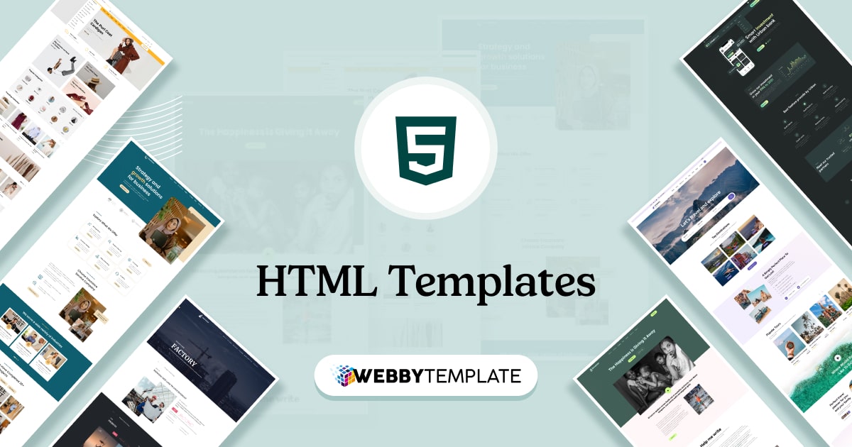 HTML Website Templates (Explore Best HTML & CSS Templates)